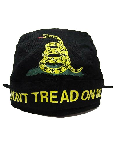 Gadsden Dont Tread On Me embroidered skull cap (do rag)